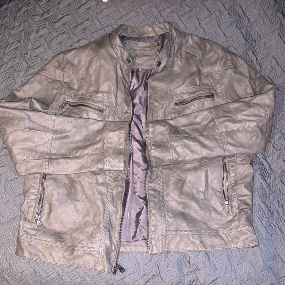 Calvin Klein faux leather jacket Men XL - Picture 1 of 8